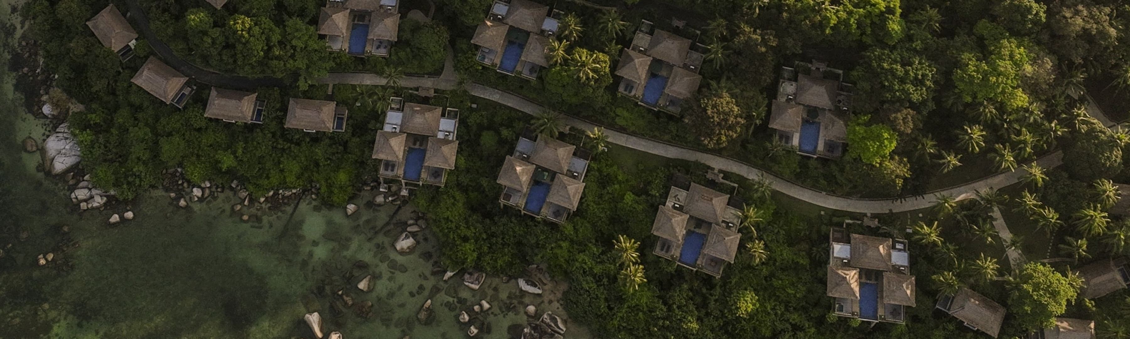 Banyan Tree Bintan drone view Banyan Tree Bintan drone view