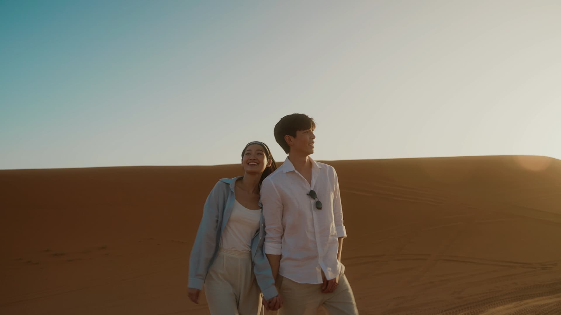 Couple in desert